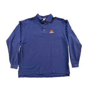 Clemson Tigers Shirt Mens XL Long Sleeve Polo NCAA Football College Cross Creek